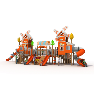 Bộ sân chơi ngoài trời cao cấp tùy chỉnh, phòng chơi bằng gỗ cho trẻ em và thiết bị chơi có cầu trượt - Product Image 2
