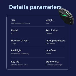 <span class=keywords><strong>Souris</strong></span> de jeu filaire USB pour ordinateur portable, <span class=keywords><strong>souris</strong></span> de jeu RGB, <span class=keywords><strong>souris</strong></span> optique ergonomique pour joueurs, <span class=keywords><strong>souris</strong></span> pour ordinateur - Product Image 6