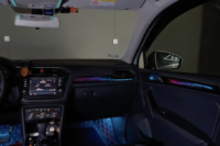Lumière ambiante pour voiture Galaxy pour VW TIGUAN 2017-2026, version européenne LED, éclairage dynamique RGB, éclairage intérieur de voiture, lampe décorative