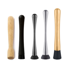 Tamaño personalizado Material Logo Plata Negro Oro Acero inoxidable Plástico Madera Cóctel Muddler para Lexington Craft <span class=keywords><strong>Archetype</strong></span> - Product Image 1