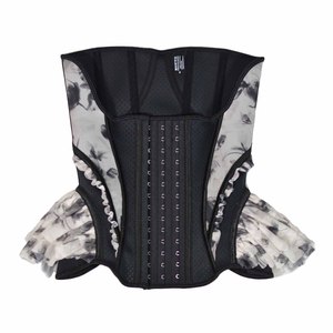 Entrenador de cintura reductor de látex Faja <span class=keywords><strong>colombiana</strong></span> Hueso de acero Columbianas Faja Moldeador de cuerpo Cinturón de encaje de barriga Entrenador de cintura para gimnasio - Product Image 1