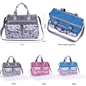 Bolsa de bebé de gran capacidad, bolsa de pañales ligera portátil, bolsa de cambio de bebé, mensajero grande con cambiador para viajes - Product Image 6