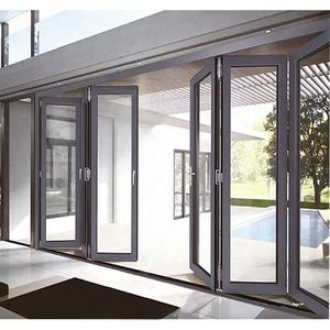 Porte pliante en aluminium pour l'extérieur de l'usine Veilon, porte pliante en verre - Product Image 5