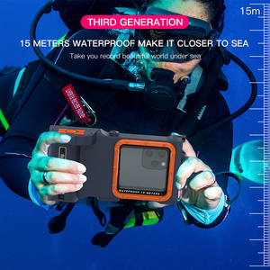 Shellbox lặn điện thoại di động Trường hợp nâng cấp thế hệ thứ ba điều khiển từ xa không thấm nước PC thể thao trường hợp không thấm nước <span class=keywords><strong>Iphone</strong></span> SE CN; gua - Product Image 6