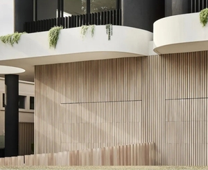 Australie Panneau isolé de haute qualité au design moderne Revêtement de lattes en aluminium cèdre Surface finie pour porte de <span class=keywords><strong>garage</strong></span> - Product Image 5