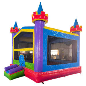 Castillo Inflable con Tobogán <span class=keywords><strong>de</strong></span> Agua para Niños, Brincolín, Casa <span class=keywords><strong>de</strong></span> Brinco Comercial para Alquiler en Fiestas - Product Image 2