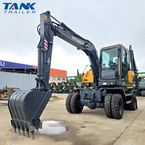 Excavadora de Ruedas <span class=keywords><strong>HYUNDAI</strong></span> HW80G Original, Máquina Excavadora de Alta Eficiencia en Stock - Product Image 3