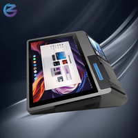Terminal de point de vente pour magasin spécialisé avec écran tactile Android, lecteur de paiement NFC et imprimante de reçus