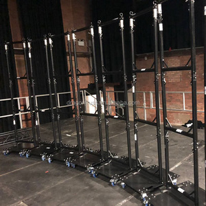 ड्रैगनस्टेज ट्रस एल्यूमीनियम यू फ्रेम सीढ़ी प्रकाश ट्रस पुल UFRAME600-2A 600x650 मिमी चांदी/काला - Product Image 5