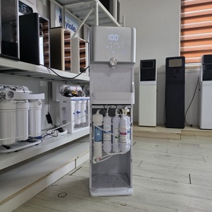 Distributeur d'eau chaude et froide 3-en-1 avec filtration 5 étapes UF et alcalinisation, chauffage instantané pour obtenir de l'eau chaude, froide et tiède. - Product Image 4