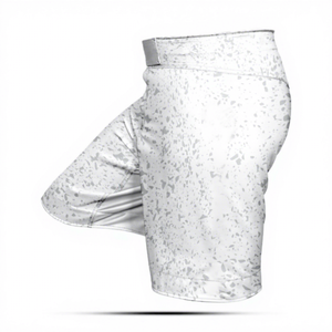 Pantalones Cortos de MMA Transpirables y Elásticos Personalizados para BJJ Grappling, con Gráficos Blancos, para Entrenamiento de Artes Marciales y Gimnasio - Product Image 2