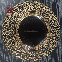 Assiette de Présentation Creuse en Plastique Style Antique ZKAI pour Centre de Table de Mariage et Événements – Vente en Gros