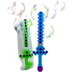 Nova chegada Colorido automático crianças brinquedo armas 950ML 3 cores mix light up LED espada bolha armas