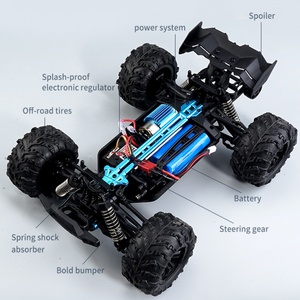 SJY-Q132-A Voiture RC tout-terrain 2.4G 4x4 à échelle 1/16 entièrement proportionnée, voiture de course télécommandée, moteur brossé RC390, 38 km/h - Product Image 3
