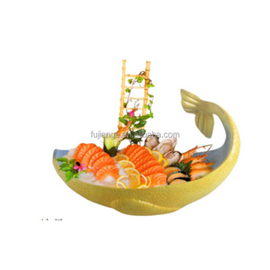 Assiette longue spéciale pour la cuisine japonaise, assiette créative rectangulaire pour sashimi, plat froid, disque en céramique, <span class=keywords><strong>restaurant</strong></span> <span class=keywords><strong>vintage</strong></span> - Product Image 3