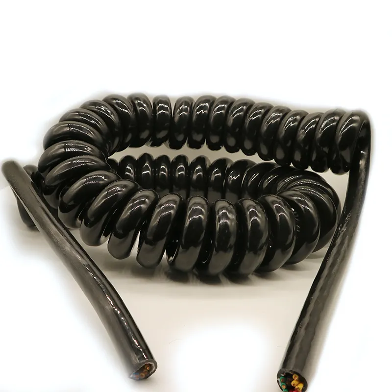 Заказной 7-ядерный спиральный кабель, вьющиеся кабели, пружинный растянутый кабель