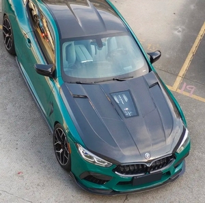 Capó de Material de fibra de carbono de calidad brillante Runde para <span class=keywords><strong>BMW</strong></span> <span class=keywords><strong>M8</strong></span> <span class=keywords><strong>Tuning</strong></span> to RD Model Capó transparente Capó de fibra de carbono Ajuste perfecto - Product Image 6