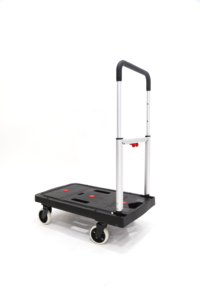 Chariot à plate-forme pliable Capacité de 137kg, conception mince après pliage, roues silencieuses pour la livraison et le transport - Product Image 3