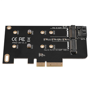 2 bay <span class=keywords><strong>M</strong></span>.2 B-Key 2280 PCIe SSD Adapter Converter Card PCIe 3.0 X4 a <span class=keywords><strong>M</strong></span>.2 SATA adapter B key PCIE X4 a NGFF SSD Converter Card - Product Image 5