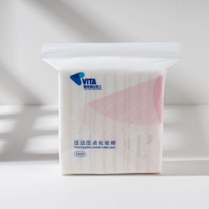 200 pièces sac à fermeture éclair écologique jetable 3 couches carré coton <span class=keywords><strong>démaquillant</strong></span> tampons pour le visage - Product Image 1