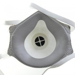 Masker Wajah Sekali Pakai DM010V 3-Lapis Bentuk Cangkir Bahan Kain Non-Woven <span class=keywords><strong>FFP2</strong></span> dengan Bantalan Hidung Busa, Respirator Bernapas - Product Image 6