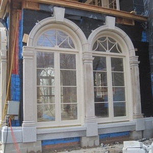 Villa used stone window surround high end house facade decorative cut to size stone window frame