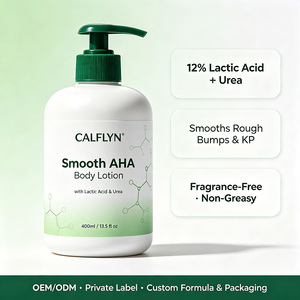 Loción Corporal Suavizante con AHA, 12% de Ácido Láctico, Urea, Niacinamida y Aloe Vera, para Piel Áspera y con Granos, Etiqueta Privada OEM, Hidratante Corporal - Product Image 1