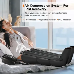Air Compression Rechargeable Recovery Boots For Athlete Relief Muscle Soreness And Pain Air Compression Leg Massager