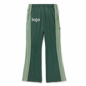 Pantalones Deportivos Holgados a Rayas para Hombre, 100% Algodón, Cintura Elástica con Bordado Personalizado con Logotipo OEM, Estilo Urbano de Alta Calidad - Product Image 1