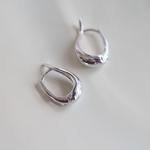 2024 High-End Sterling <b>Silver</b> Horseshoe Ear Studs Unique New Fine <b>Hoop</b> Jewelry - Product Image 4