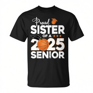 T-Shirt Promozionale Premium per Laureati di Basket 2025 - Sorella Orgogliosa - Product Image 2