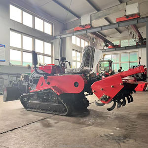 Mini Crawler ROTARY tiller máy kéo máy xúc Dozer lưỡi khoai tây gặt đập nhỏ gọn nhanh nhẹn vườn cây ăn trái Nhà kính trang Trại 25 mã lực - Product Image 5