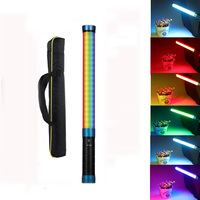 NiceFoto TC-288 RGB 20W Tube lumineux LED RGB portable, lumière vidéo RGB bicolore pour vlog, portrait, prise de vue en direct