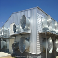 Estructura de Acero Prefabricada para Gallineros, Moderna, Galvanizada, Ligera, de Metal