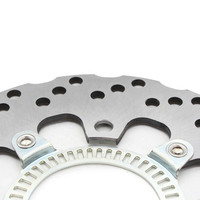 Rotor Cakram Rem Belakang Sepeda Motor 220Mm 5Mm untuk Kawasaki NINJA 650 Z650 ABS 2017-2022 ER-6F ABS 2006-2017 ER-6N ABS 2008-2016