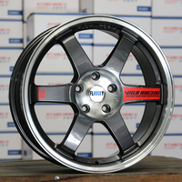 Jantes de voiture 15 16 17 18 19 pouces 5 trous Jante en alliage noir argent OEM Couleur personnalisée 5*100 5*114.3