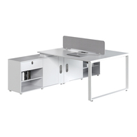 Postes de travail modulaires contemporains et minimalistes en bois pour bureaux commerciaux, cloisons de bureau et panneaux pour personnel hospitalier