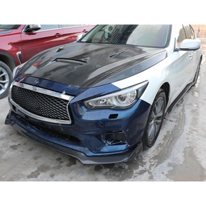 Kit de Carrocería de Fibra de Carbono Húmeda Pequeño para Modificación de Automóviles 2018-2024, Alerón Delantero y Trasero, Compatible con Infiniti Q50 - Product Image 4