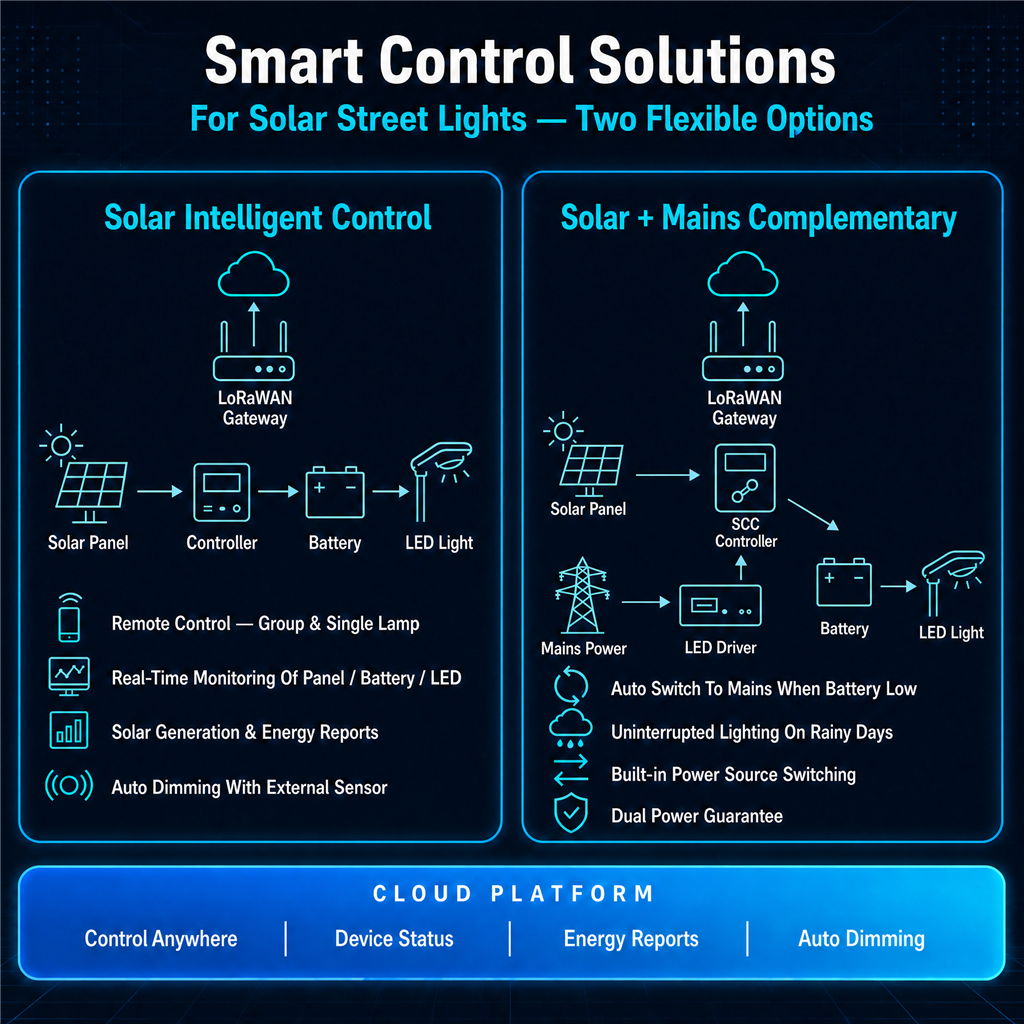 Solar Battery Powered LED Street Light All-in-One 50W Dimmable 2700-6500K CCT Remote Control IP66 3-Year Warranty · image 4