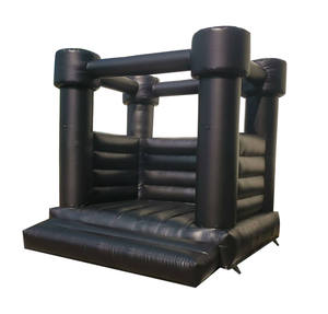 8 * 8ft prezzo a buon mercato commerciale castelli gonfiabili neri che saltano casa di rimbalzo gonfiabile in vendita - Product Image 1
