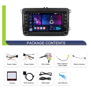 Radio de Coche Android Podofo de 7 Pulgadas, 4+64 GB, Estéreo, Conexión Inalámbrica Carplay/Android Auto, GPS/DSP/Wifi/FM/RDS para VW/Polo/Golf/Seat/Skoda/Passat - Product Image 6