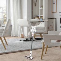 Aspirateur Balai Portable Sans Fil 130W 18.5V Humide/Sec avec Brosse, Sans Sac, pour Hôtels, sur Batterie