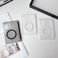 Funda Magnética Delgada para Teléfono Móvil con Protección UV para Samsung Z Fold 8 7, Funda Rígida Protectora para Fold 6 5 4, Funda Transparente W26