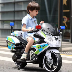 Nouvelle moto <span class=keywords><strong>électrique</strong></span> 12V pour enfants, moto en plastique pour bébé avec lumière, voiture jouet à piles - Product Image 1