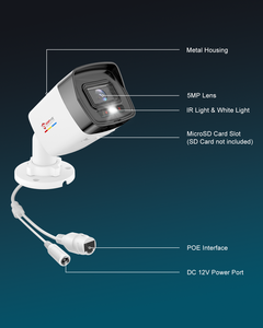 Anpviz 8MP POE Bullet <strong>IP</strong> <strong>Camera</strong> US Stock AI Human/Vehicle Detection H.265+ IP66 Waterproof Full Metal Two Way Audio Full Color - Product Image 6