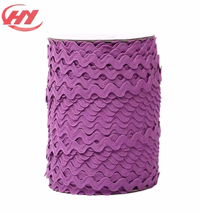Recortes de encaje Ric Rac de poliéster de 8mm Zig Zag Trim <span class=keywords><strong>Rick</strong></span> Rack Ribbon para decoración de prendas - Product Image 2