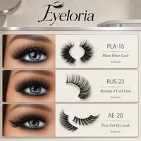 Bandes de cils de qualité 13-15 mm, faux cils, prix de gros, emballage noir et or