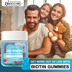 OEM crescita dei capelli vitamina Extra forza biotina 5000mcg per gli uomini e le donne, Vegan biotina Gummies integratore per la pelle dei capelli e le unghie - Product Image 4