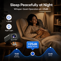 YDH-P80 Nouveau projecteur portable 4K 2026 pour cinéma maison et fêtes en extérieur, 1000 ANSI, 120 pouces, mise au point électronique, Android 14, puce H723