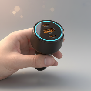 Cargador de Coche Personalizado de 3 Puertos, Cargador Rápido de 100W, Cargador USB para iPhone y Teléfonos Móviles Inteligentes, Adaptador de Corriente para Coche - Product Image 2